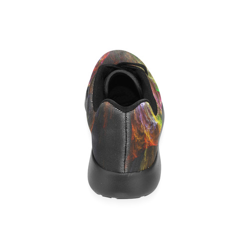 Colorful Abstract Fractal Tornado Men’s Running Shoes (Model 020)