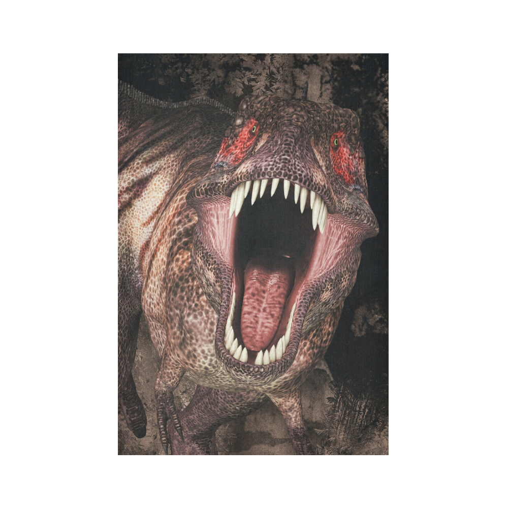 Tyrannosaurus rex dinosaur the king tyrant lizard Cotton Linen Wall Tapestry 60"x 90"