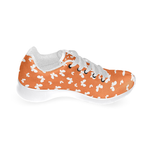 Cute orange Butterflies Women’s Running Shoes (Model 020)