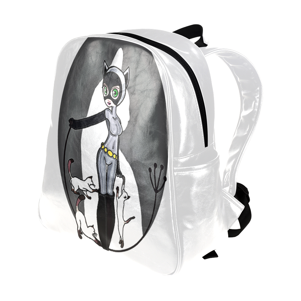 Harley Quinn Multi-Pockets Backpack (Model 1636)