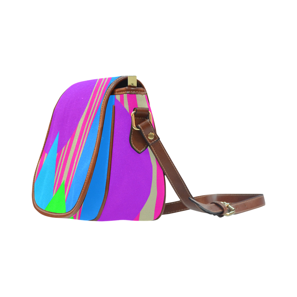 Colours and Shapes Saddle Bag/Large (Model 1649)