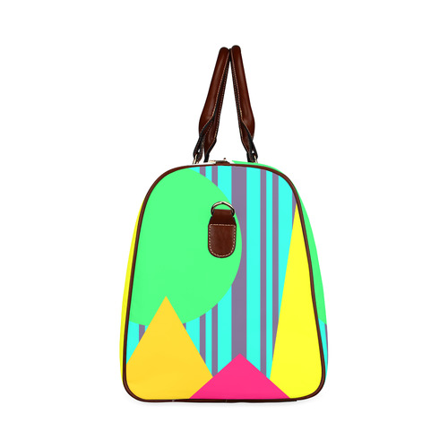 Shapes and Colors Waterproof Travel Bag/Small (Model 1639)