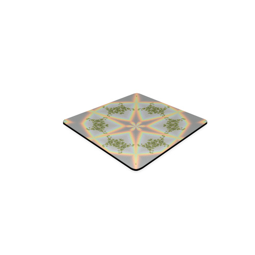 Rainbow Star Square Coaster