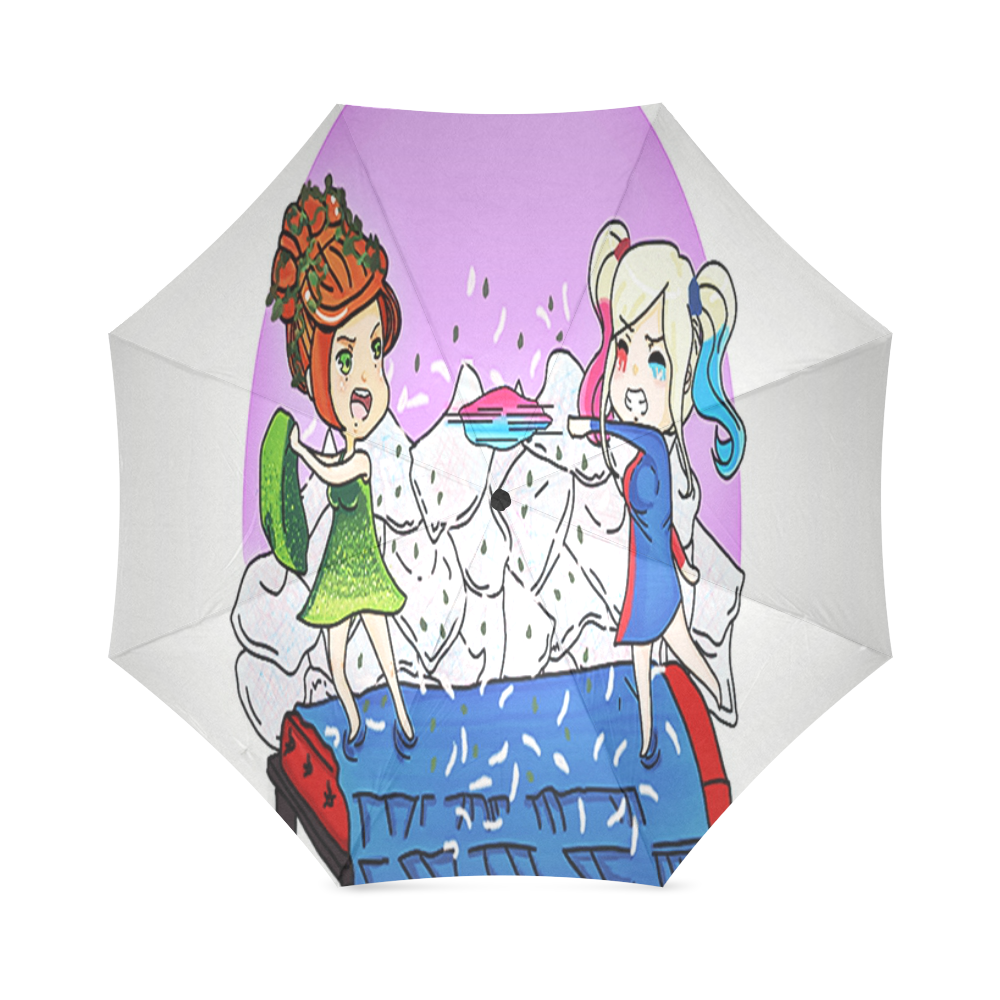 Harley Quinn and Poison Ivy Foldable Umbrella (Model U01)