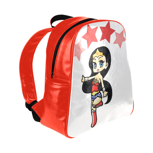 Wonder Woman/warrior-princess Multi-Pockets Backpack (Model 1636)