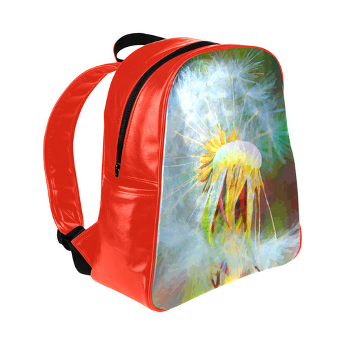 Dandelion Nature Flower Modern Art Multi-Pockets Backpack (Model 1636)