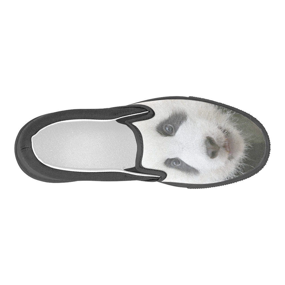 Panda Bear Men's Slip-on Canvas Shoes (Model 019)