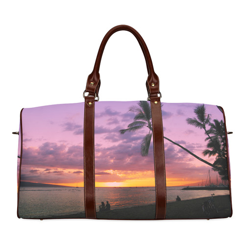 Tropical Sunset Waterproof Travel Bag/Small (Model 1639)