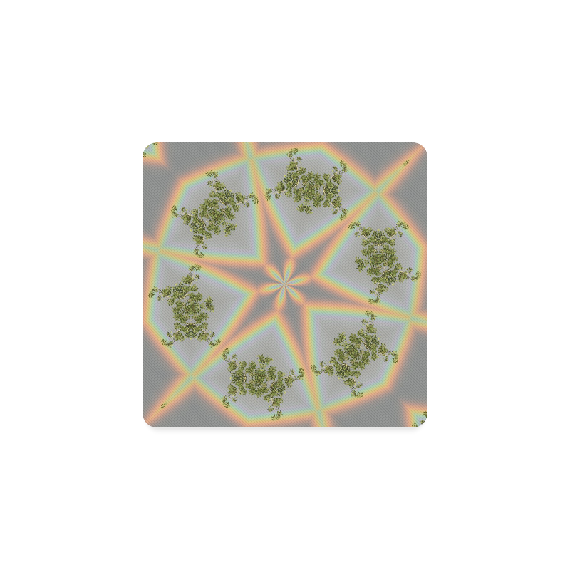 Rainbow Star Square Coaster