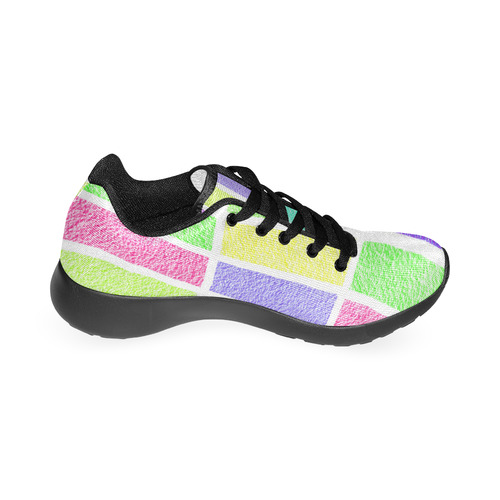 Pastel rectangles Men’s Running Shoes (Model 020)