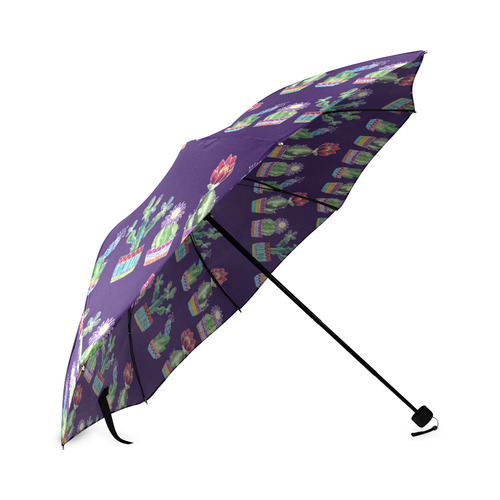 Cute Cactus Blossom Foldable Umbrella (Model U01)
