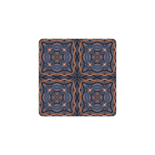 Industrial Blue & Orange 3 Square Coaster