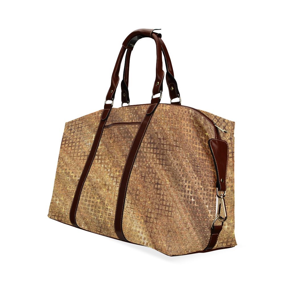 Golden Fabric Classic Travel Bag (Model 1643)