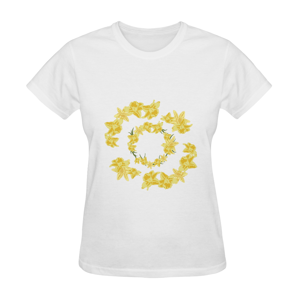 Daffodils Sunny Women's T-shirt (Model T05)