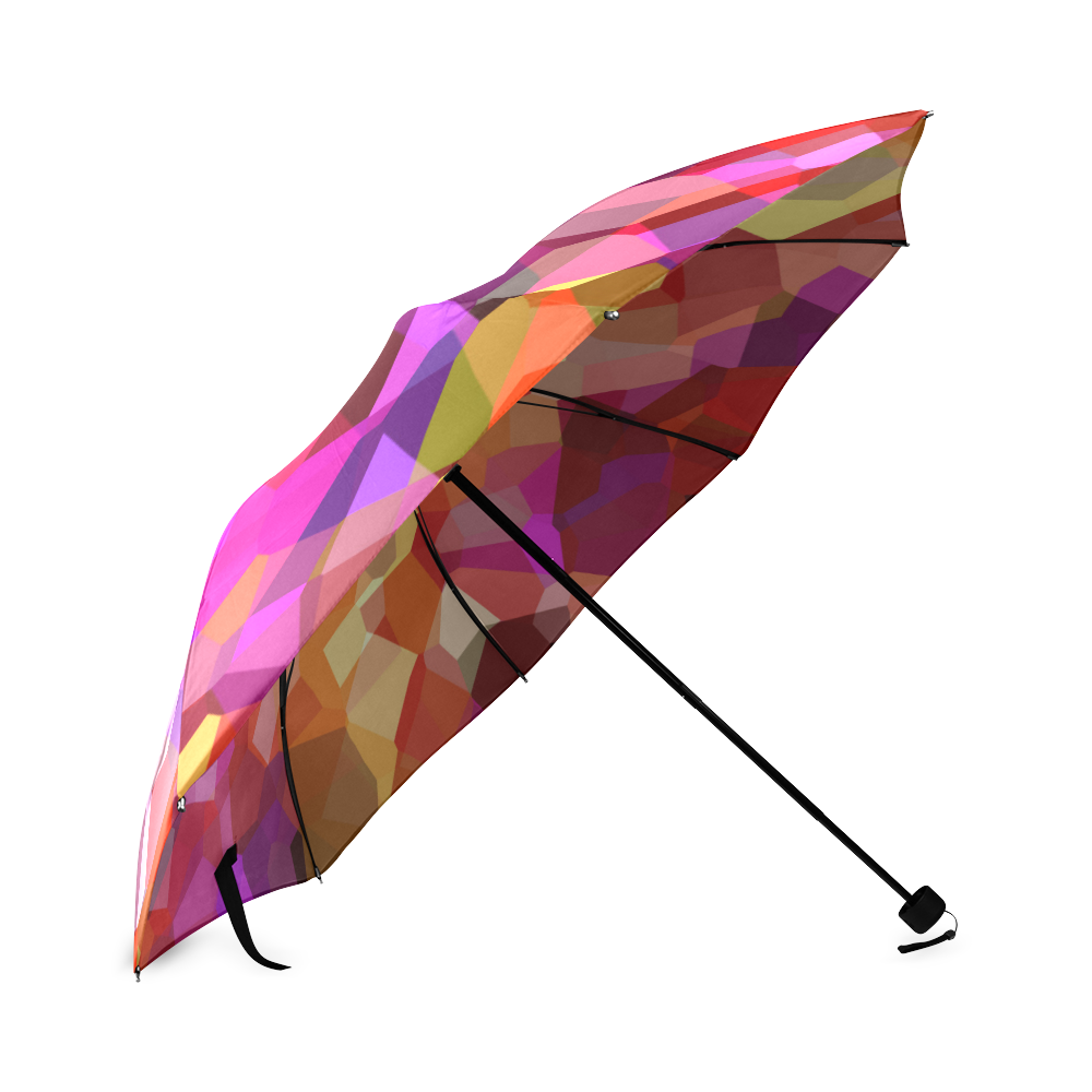 Geometric Fall Pattern Foldable Umbrella (Model U01)