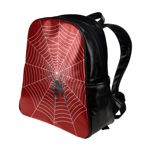 Red back spider - poison dangerous hunter Multi-Pockets Backpack (Model 1636)