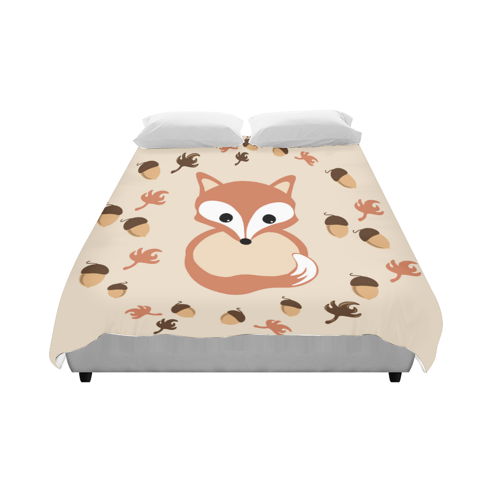 Fox in autumn Duvet Cover 86"x70" ( All-over-print)