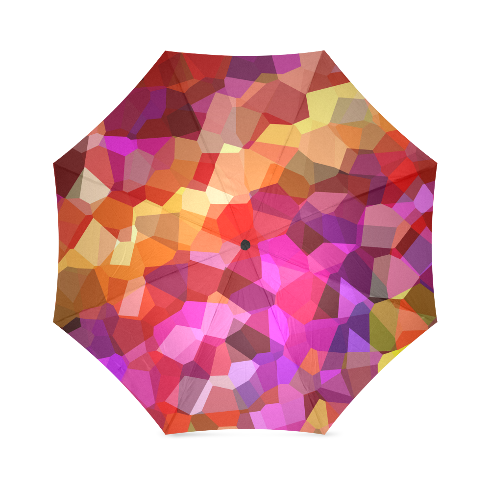Geometric Fall Pattern Foldable Umbrella (Model U01)