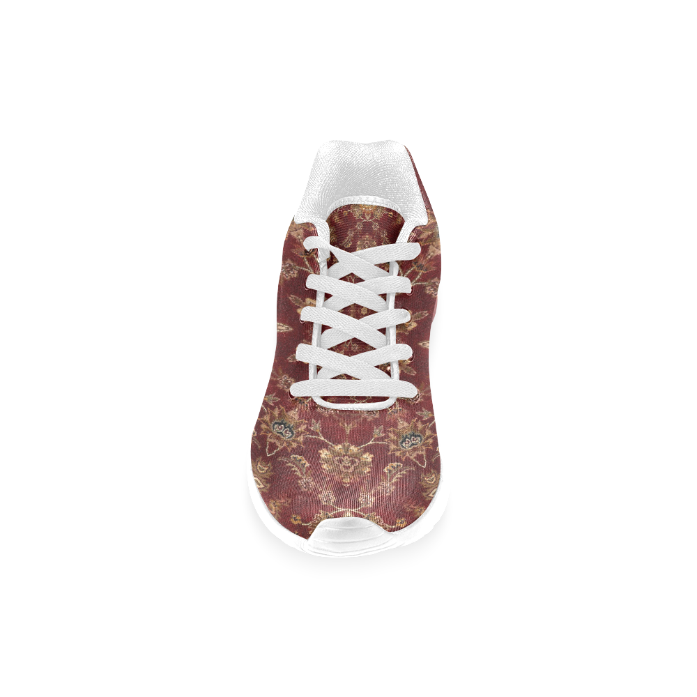 Copper Red Star Mandala Women’s Running Shoes (Model 020)