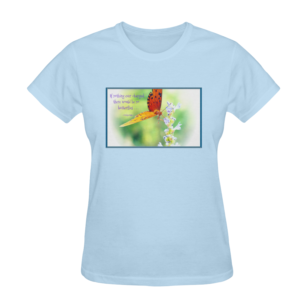 "No Butterflies" Sunny Women's T-shirt (Model T05)