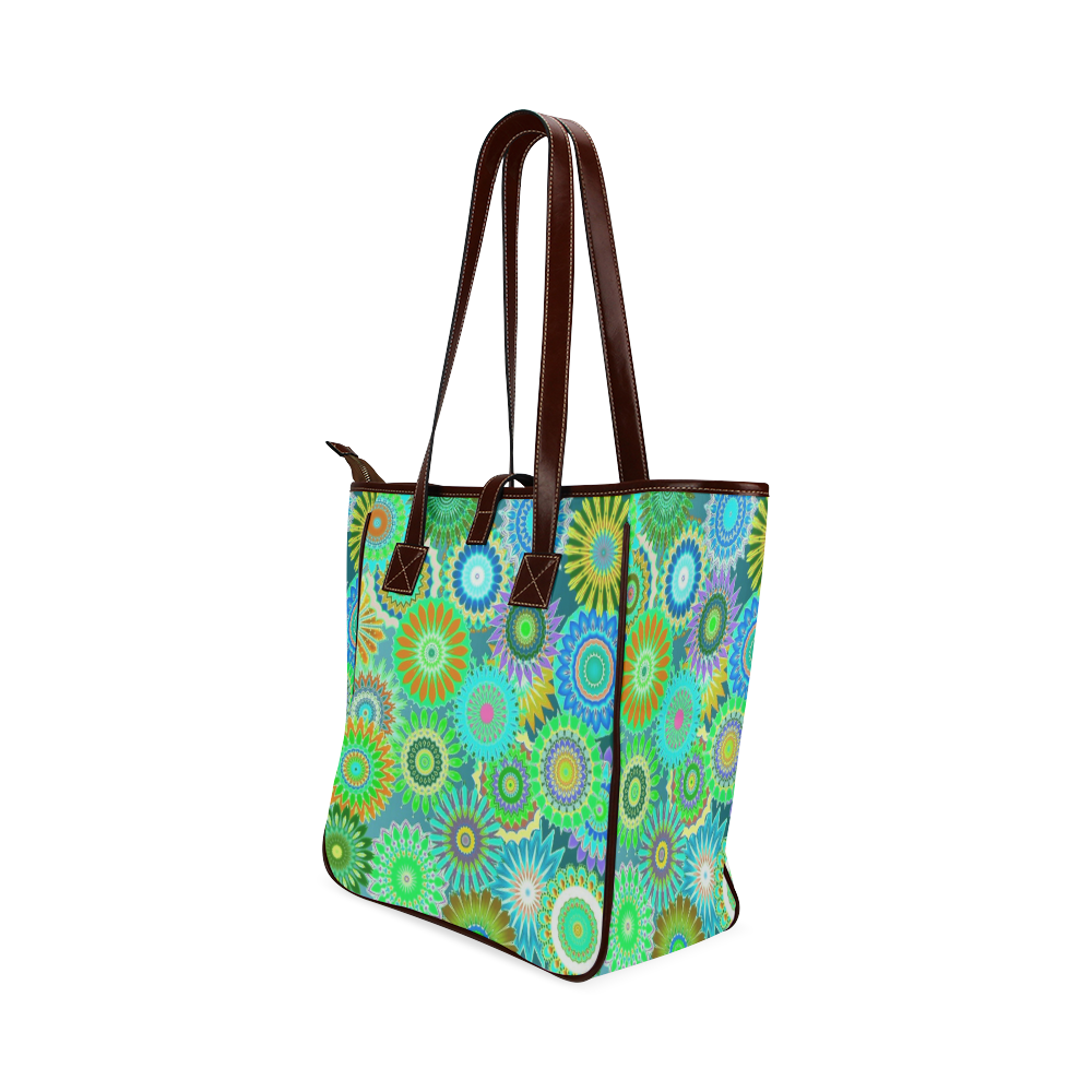 Funky flowers A Classic Tote Bag (Model 1644)