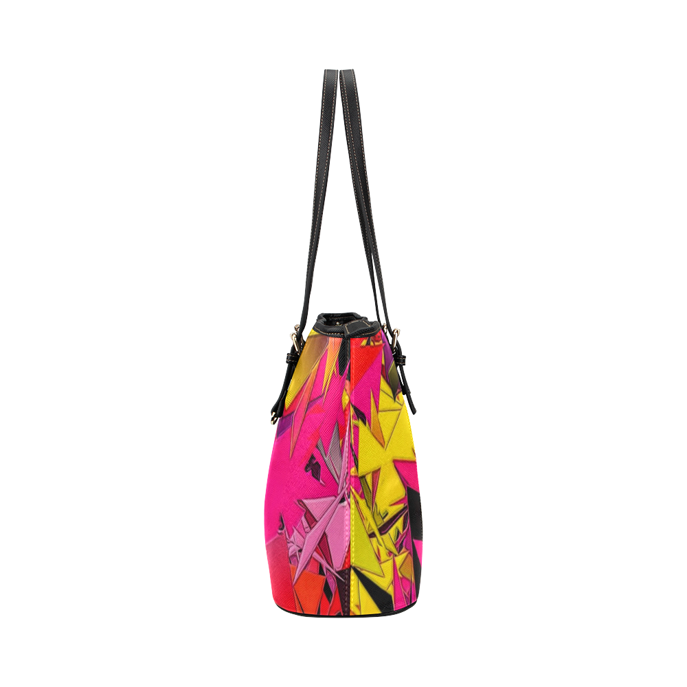 Triangle by Artdream Leather Tote Bag/Small (Model 1651)