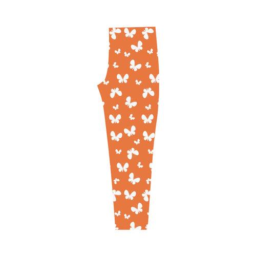 Cute orange Butterflies Capri Legging (Model L02)