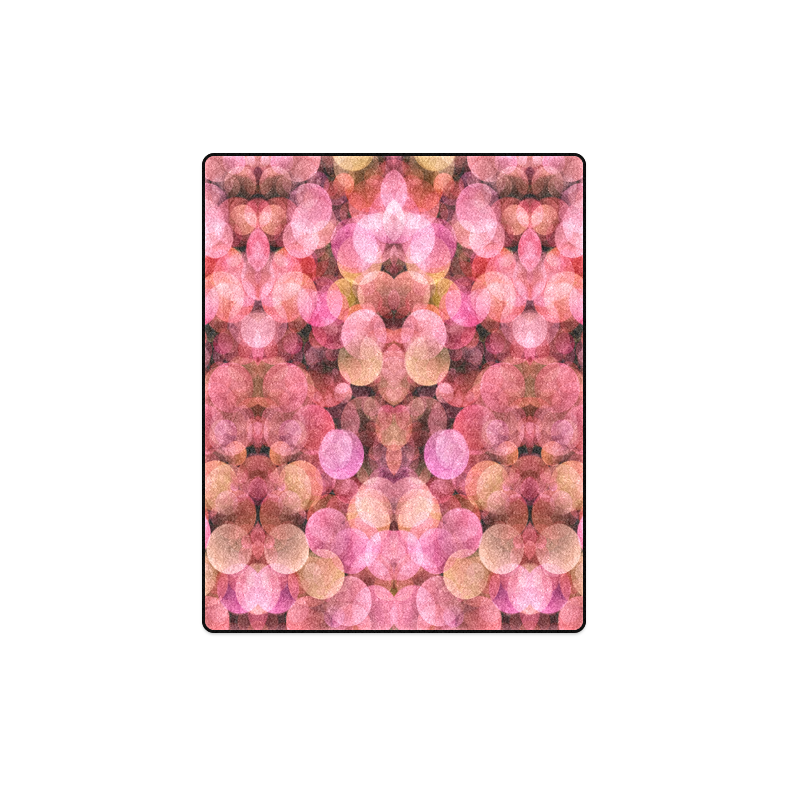 Peach and pink bubbles Blanket 40"x50"