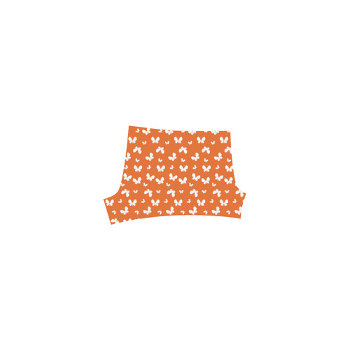 Cute orange Butterflies Briseis Skinny Shorts (Model L04)