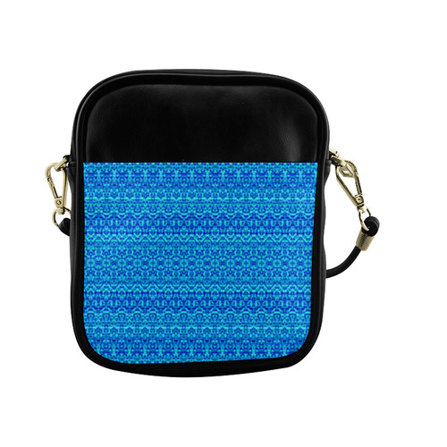 Blue Damask Sling Bag (Model 1627)