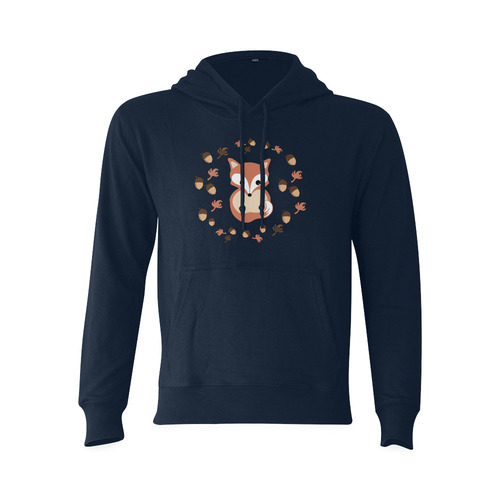 Fox in autumn Oceanus Hoodie Sweatshirt (Model H03)