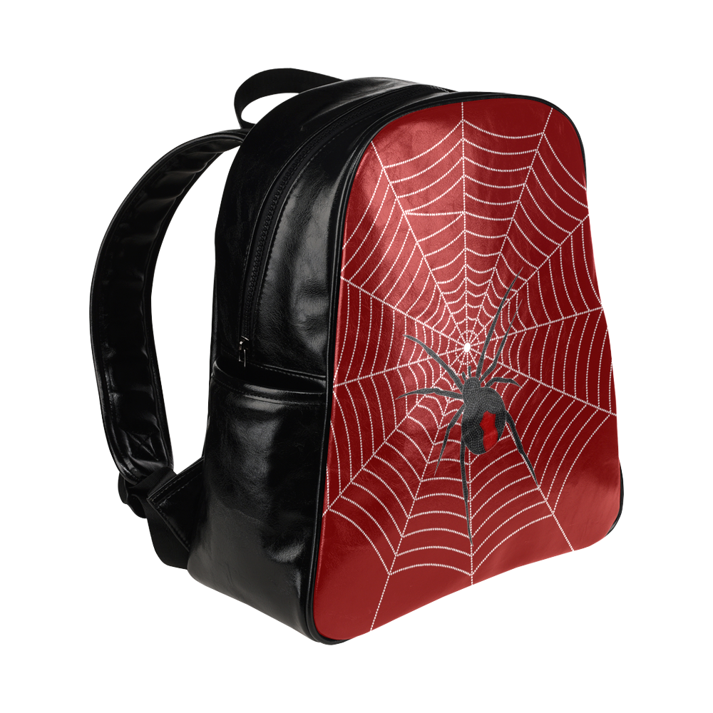 Red back spider - poison dangerous hunter Multi-Pockets Backpack (Model 1636)