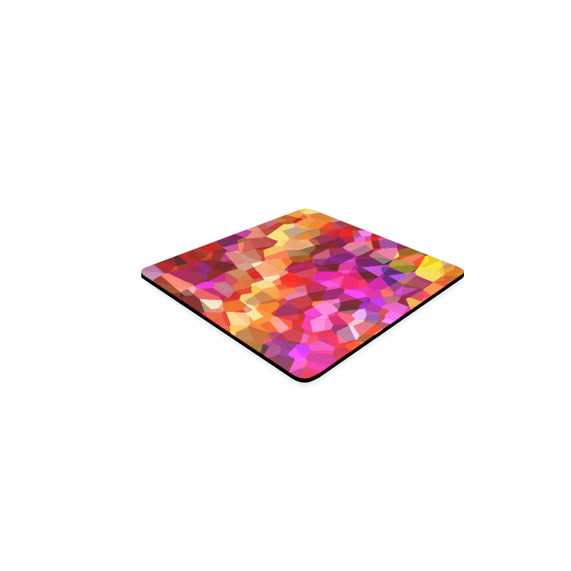 Geometric Fall Pattern Square Coaster