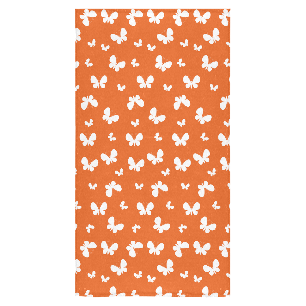 Cute orange Butterflies Bath Towel 30"x56"