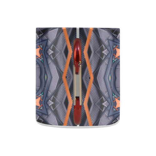 Industrial Blue & Orange 3 Classic Insulated Mug(10.3OZ)