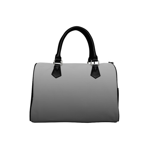 Black and White Ombre Boston Handbag (Model 1621)