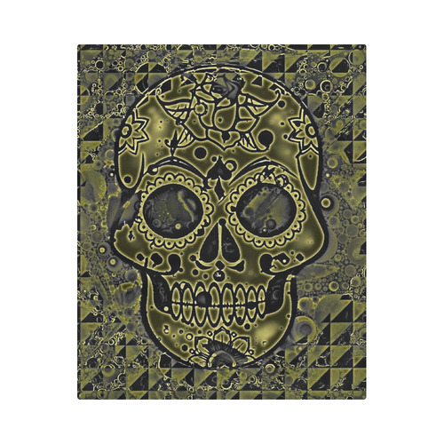 skull golden Duvet Cover 86"x70" ( All-over-print)