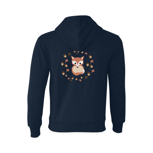 Fox in autumn Oceanus Hoodie Sweatshirt (Model H03)