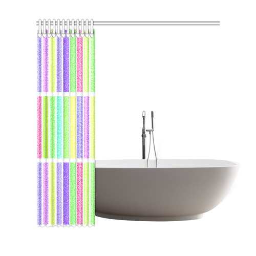 Pastel rectangles Shower Curtain 69"x72"
