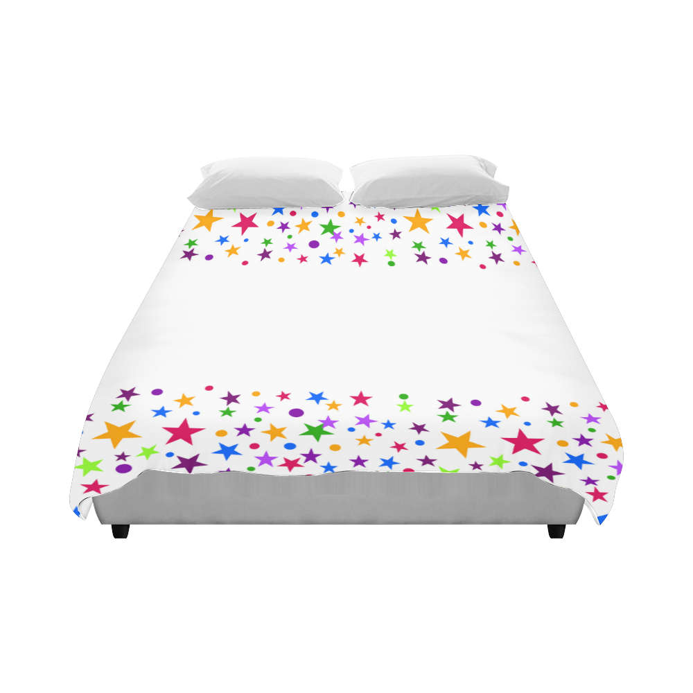 Colorful stars Duvet Cover 86"x70" ( All-over-print)