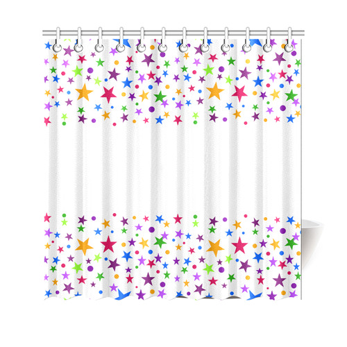 Colorful stars Shower Curtain 69"x70"