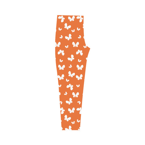 Cute orange Butterflies Capri Legging (Model L02)