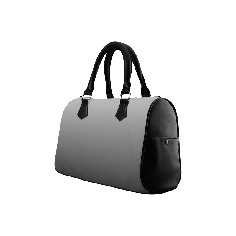 Black and White Ombre Boston Handbag (Model 1621)