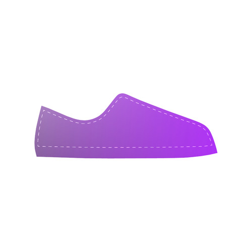 Violet and Purple Ombre Men's Classic Canvas Shoes/Large Size (Model 018)