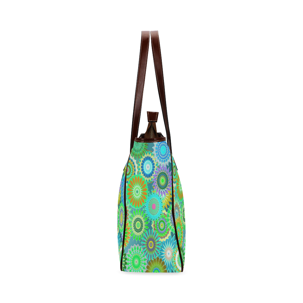 Funky flowers A Classic Tote Bag (Model 1644)