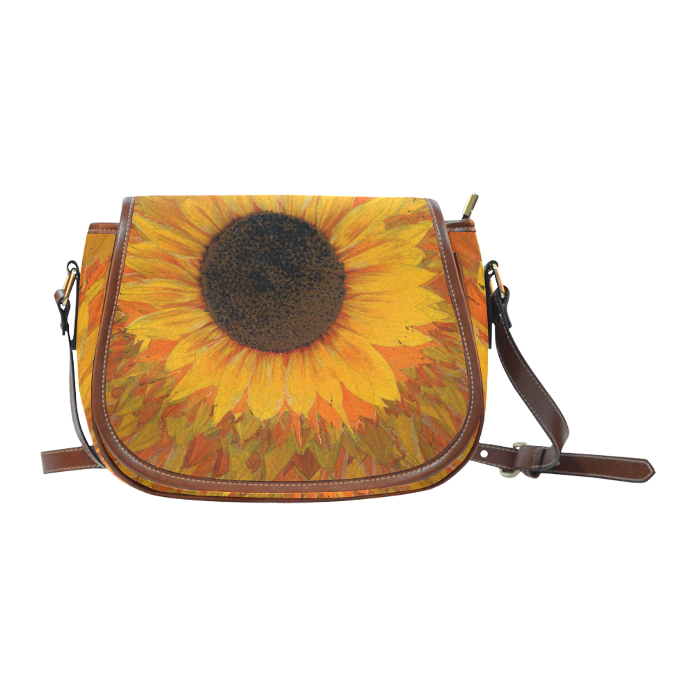 Sunflower Saddle Bag/Large (Model 1649)
