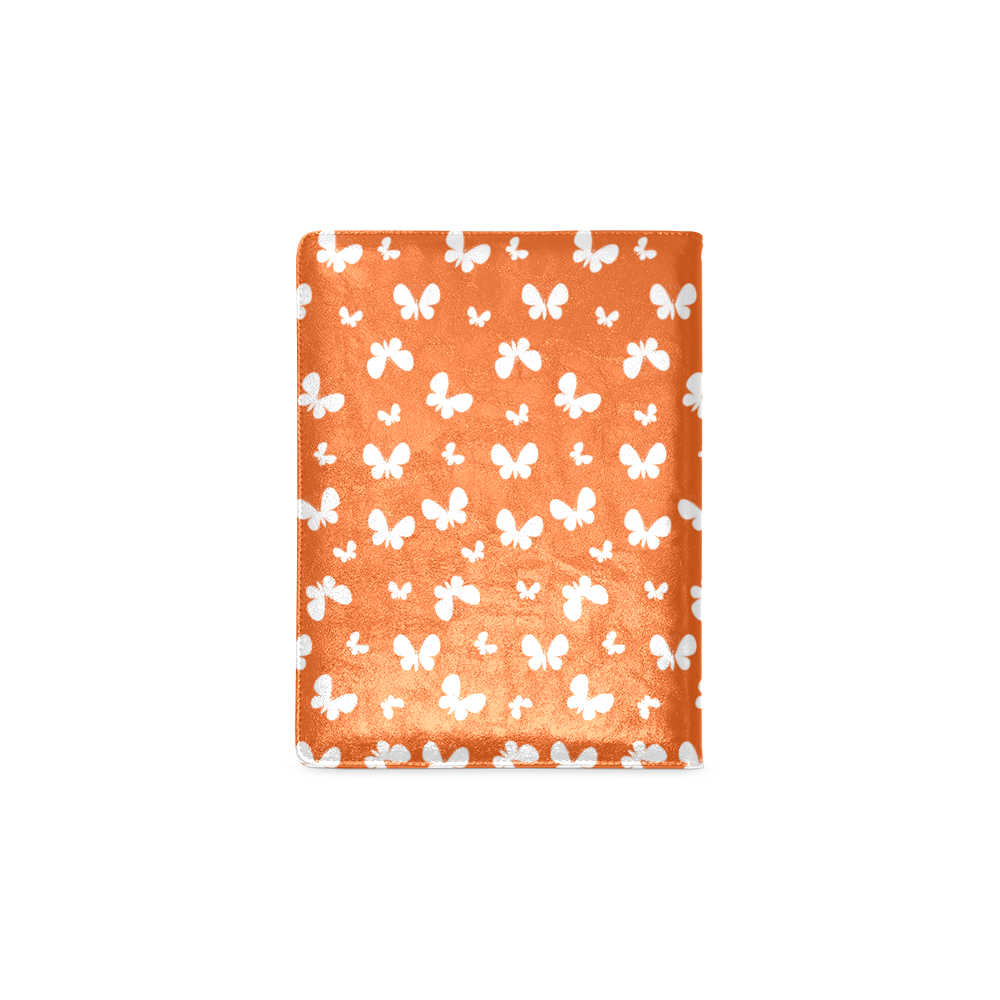 Cute orange Butterflies Custom NoteBook B5