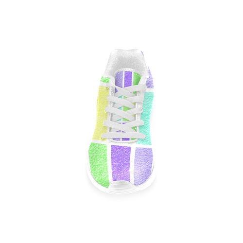 Pastel rectangles Women’s Running Shoes (Model 020)