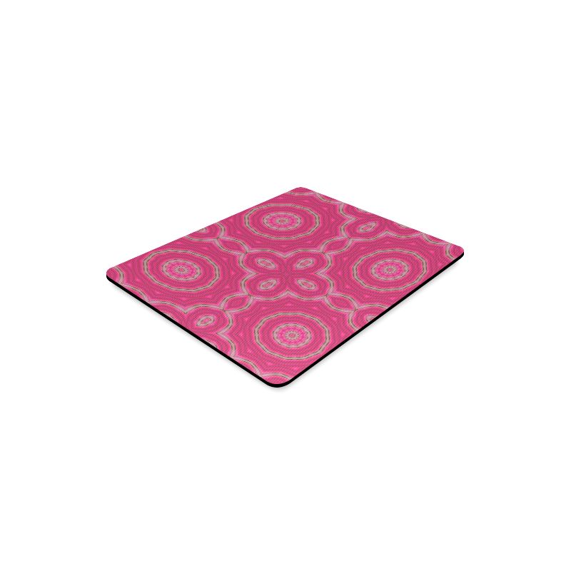 Pink Circles & Ovals Rectangle Mousepad