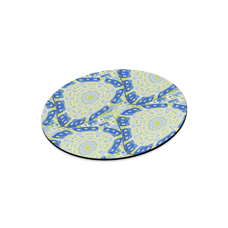 Distorted Order Round Mousepad